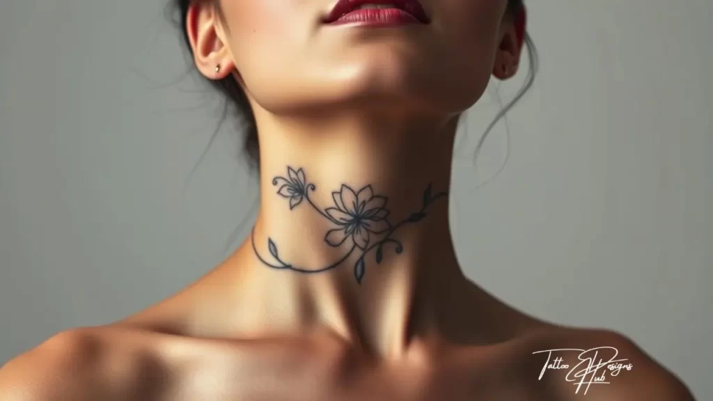 Stylish & Bold: Stunning Neck Tattoo Designs Every Woman Will Love!