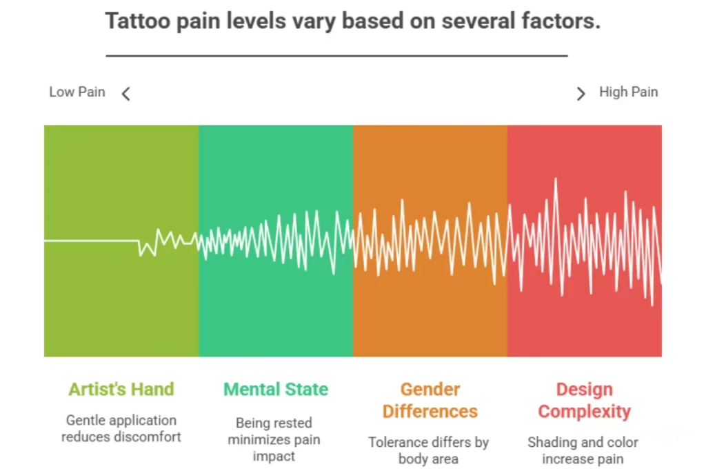 The pain of tattoo does not depend only on the body part, brother. There are other things as well: