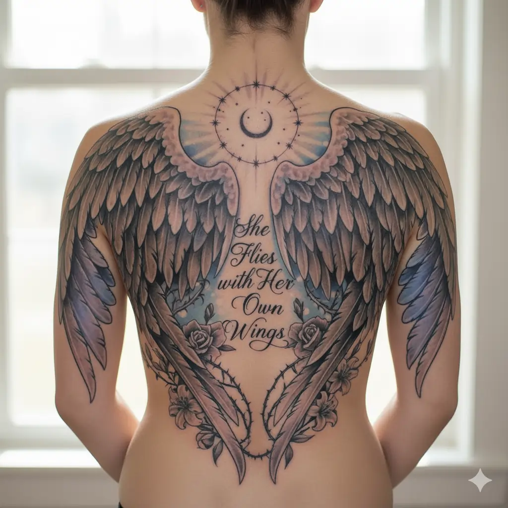 Full body  tattoo design on back