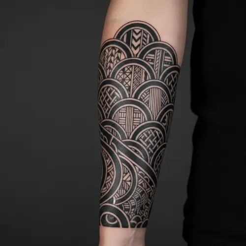 Hikuaua (Fish Scale Pattern) maori tattoo designs