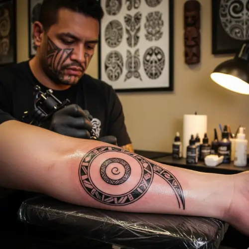 Koru Spiral Tattoo maori tattoo designs
