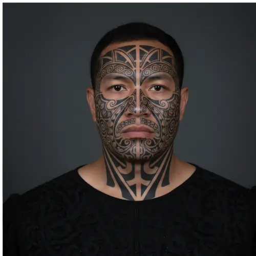 Moko Kanohi (Full Face Tattoo) maori tattoo designs