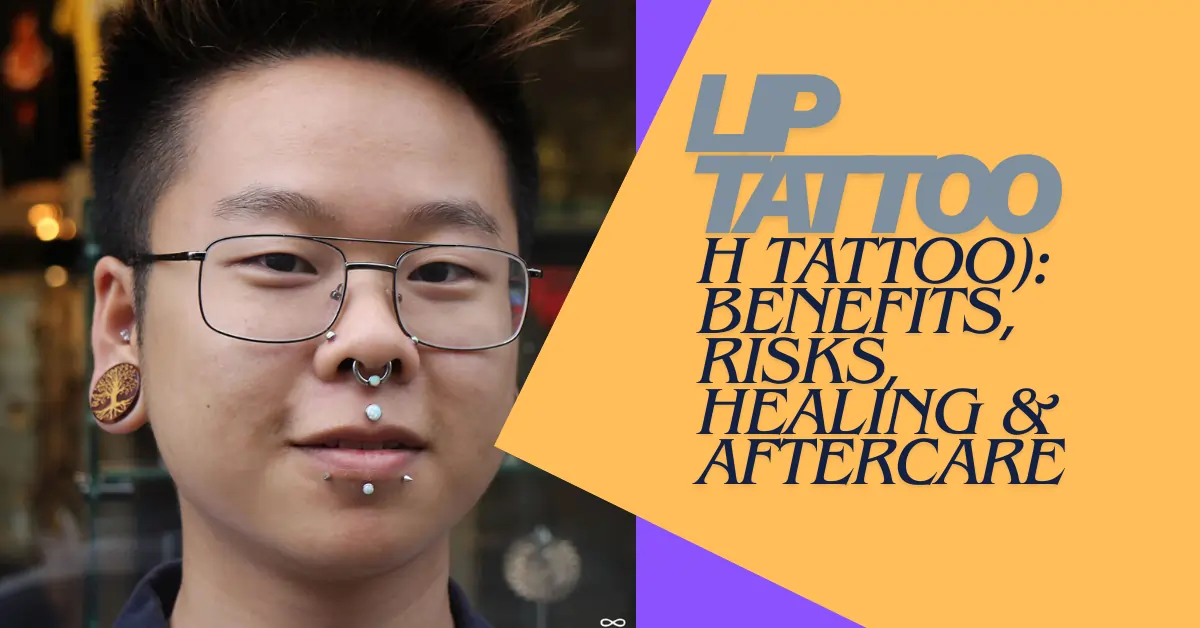 Photos of real men and women with different lip piercing styles including labret, Monroe, Medusa, snake bites, and more